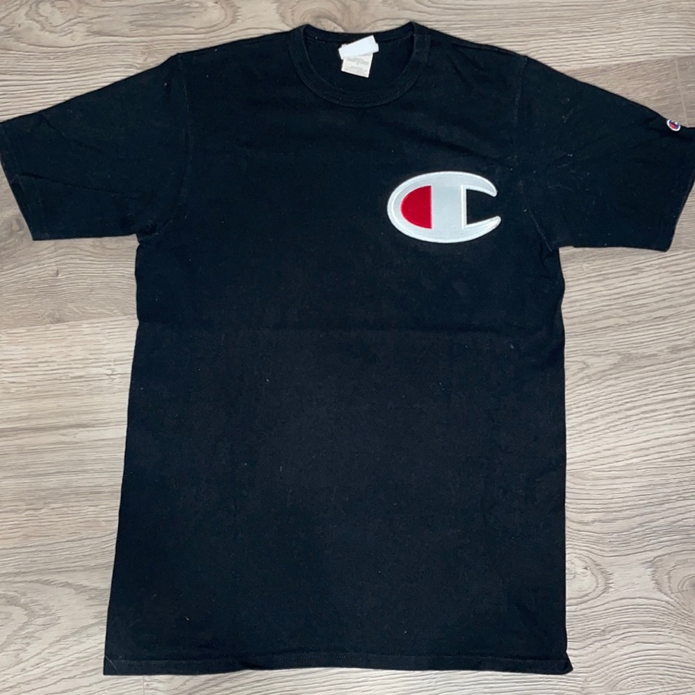 Vintage 90s Champion Black Tee